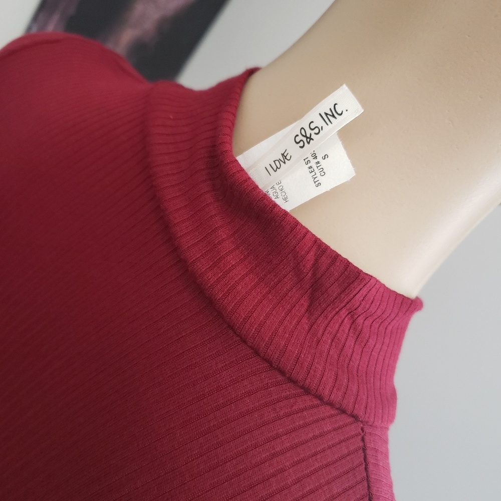 🌺HP x2🌺 2Pcs Red Long Sleeve Pencil Skirt NWOT - Picture 7 of 8